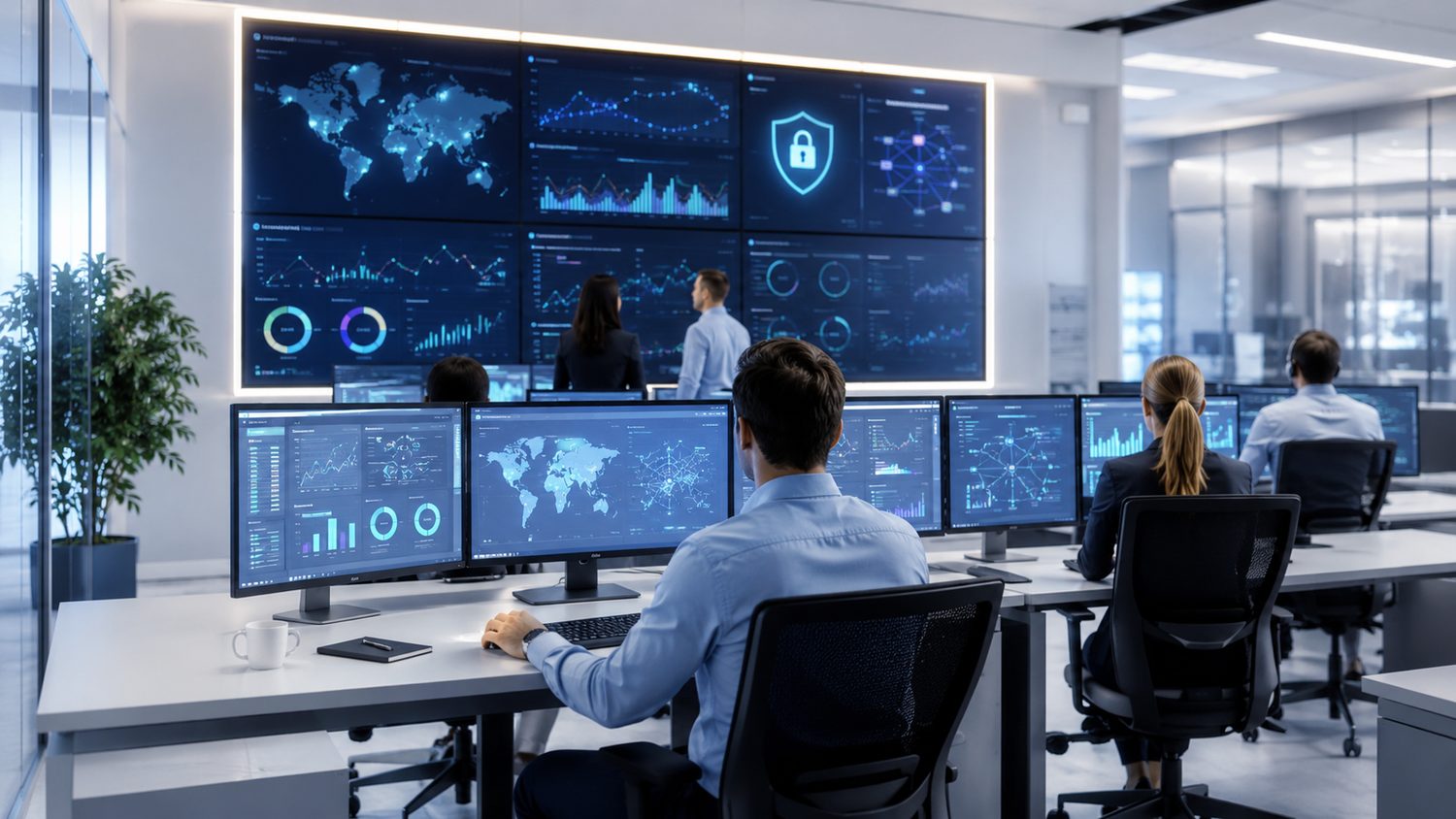 Ambiente reale simulato con monitoring center professionale e supervisione delle minacce